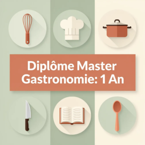 Diplôme Master Gastronomie: 1 An